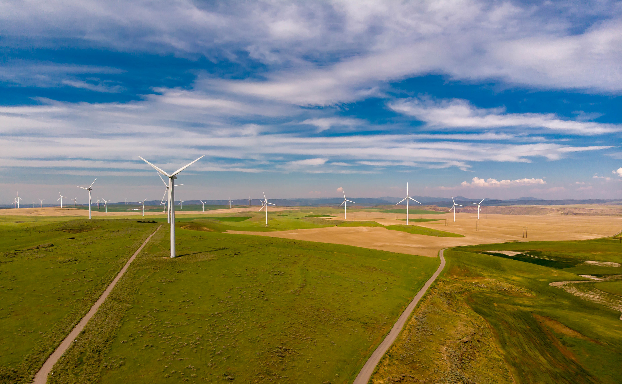 Windmills, clean energy